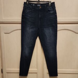 a.n.a Women High Rise Skinny Jeans in Dark Wash Blue